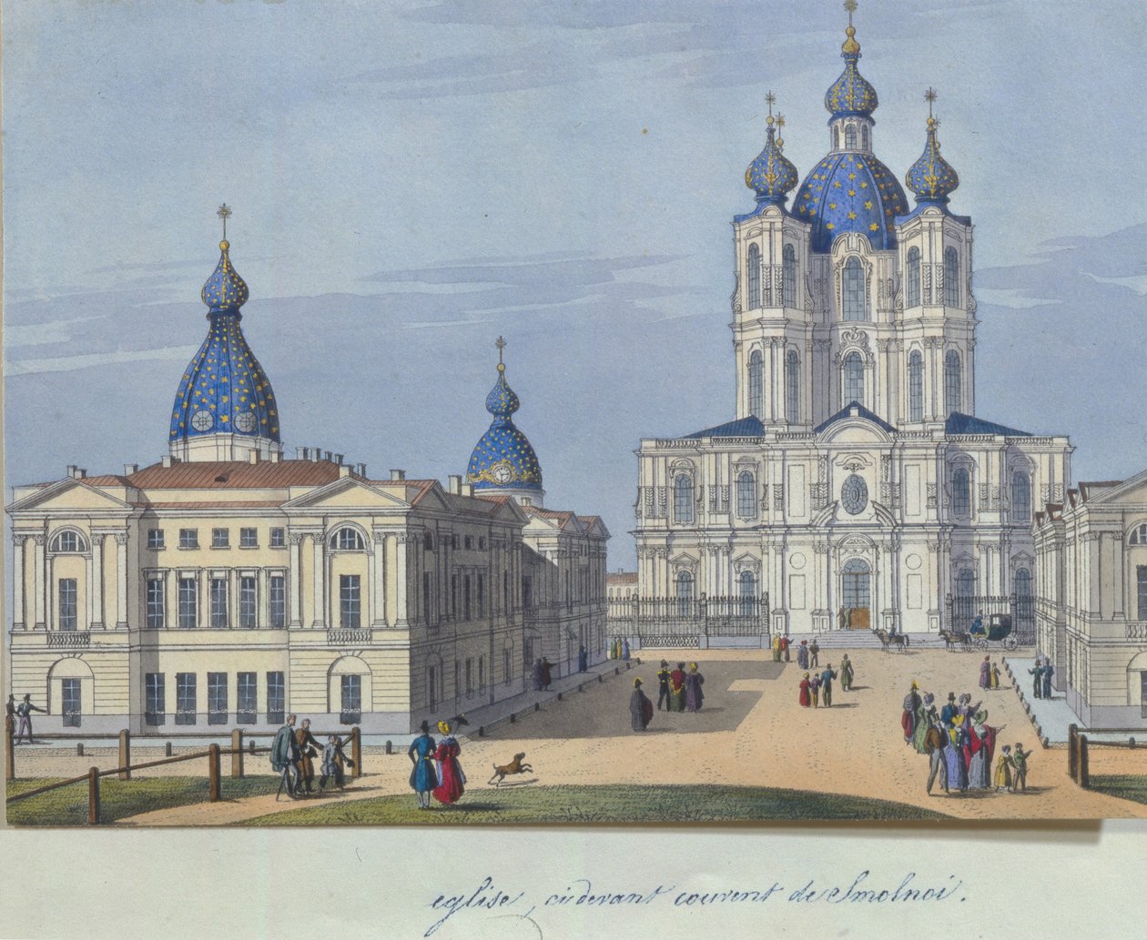 Katedrála vzkříšení Smolny v Petrohradu, 1830-1840 od French Master