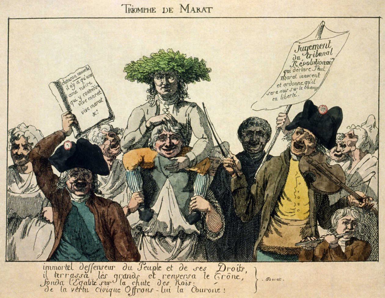 Triumph of Marat, 1793 od French Master