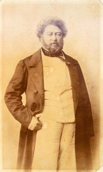 Alexandre Dumas Pere (1803-70) kolem roku 1860 (čb fotografie) od French Photographer