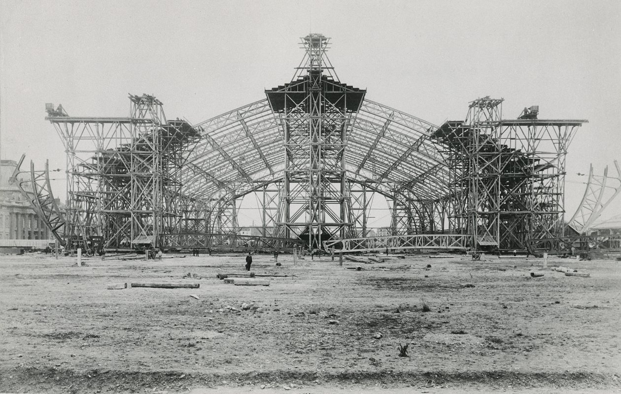 Výstavba Galerie des Machines pro výstavu Universelle z roku 1889 od French Photographer
