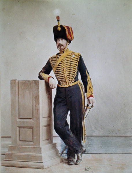 Francouzský voják v době Druhého císařství (barevné foto) od French Photographer