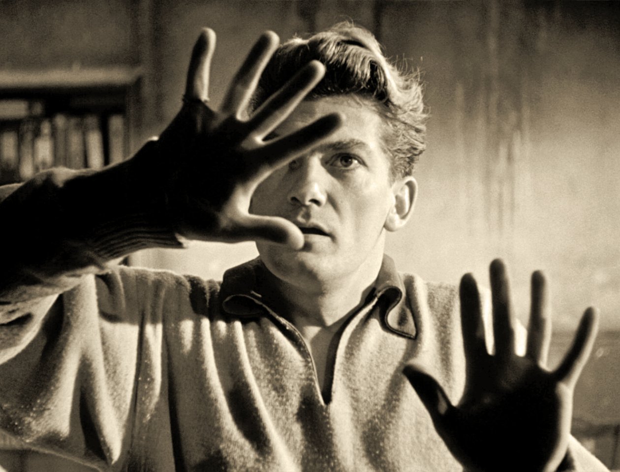 Jean Marais hraje roli Orfea, 1950 od French Photographer