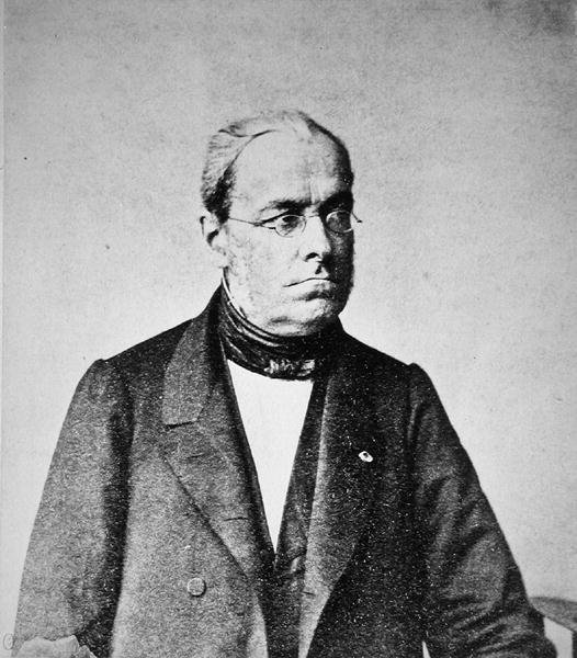 Jules Dupuit (1804-66) kolem 1860 (černobílá fotografie) od French Photographer