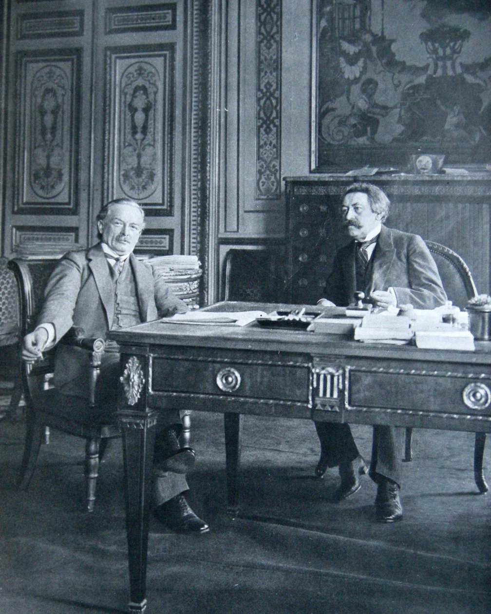Lloyd George a Aristide Briand, 1916 od French Photographer