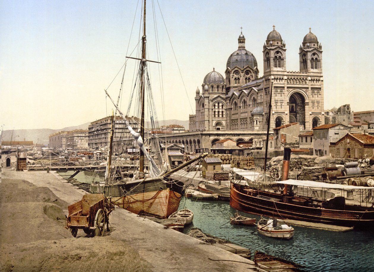 Katedrála v Marseille, 1890-1900 od French Photographer