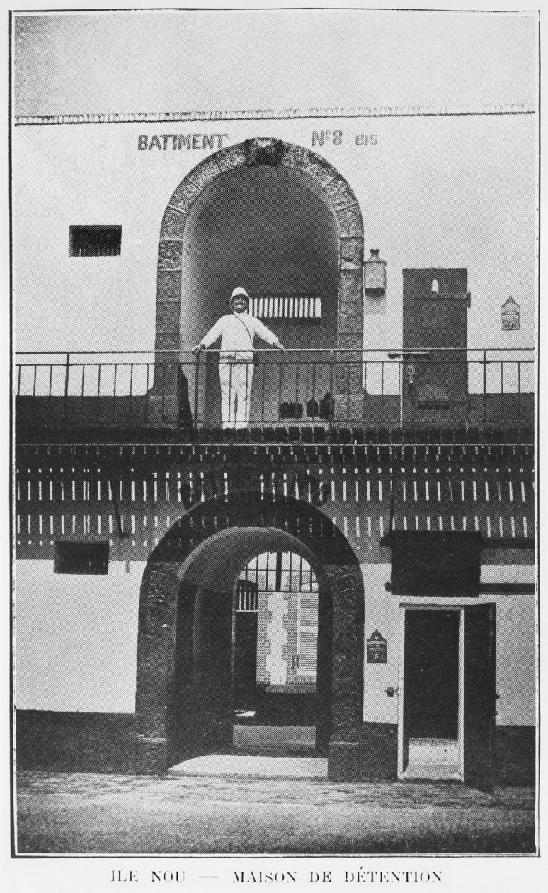 Nová Kaledonie, Isle of Nou, House of Detention, z La Depeche Coloniale, 1903 od French Photographer