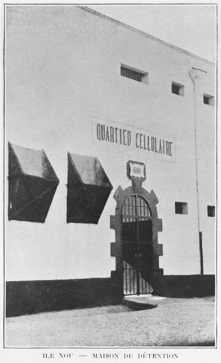 Nová Kaledonie, Isle of Nou, House of Detention, z La Depeche Coloniale, 1903 od French Photographer