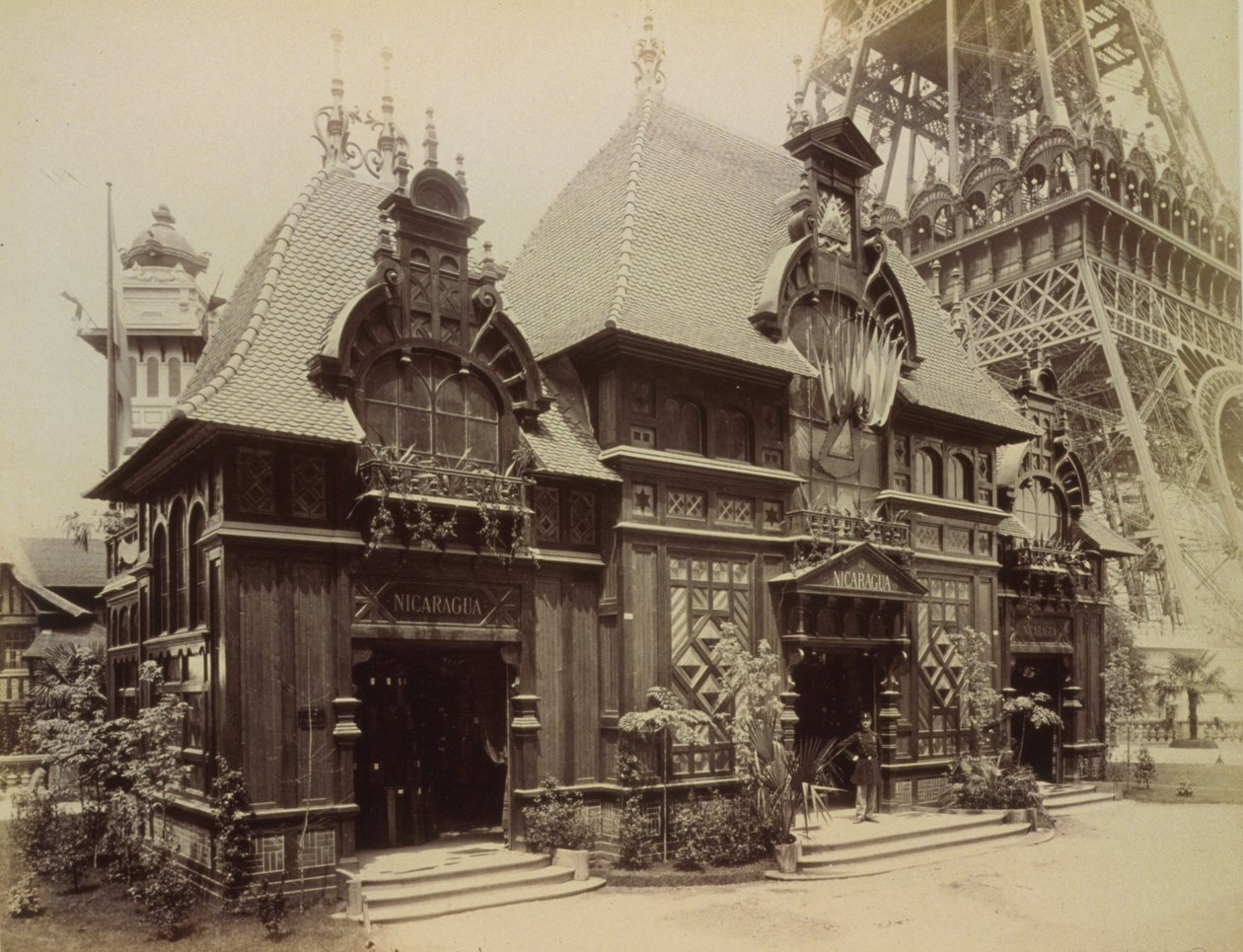 Nikaragujský pavilon na pařížské výstavě v roce 1889 (foto) od French Photographer