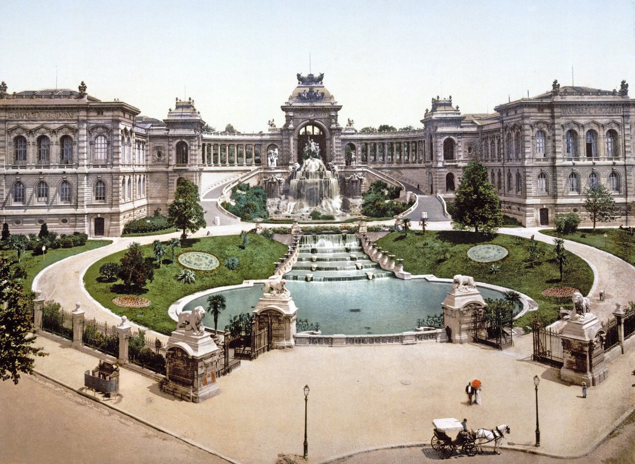 Palác Longchamps, Marseille, 1890-1900 od French Photographer
