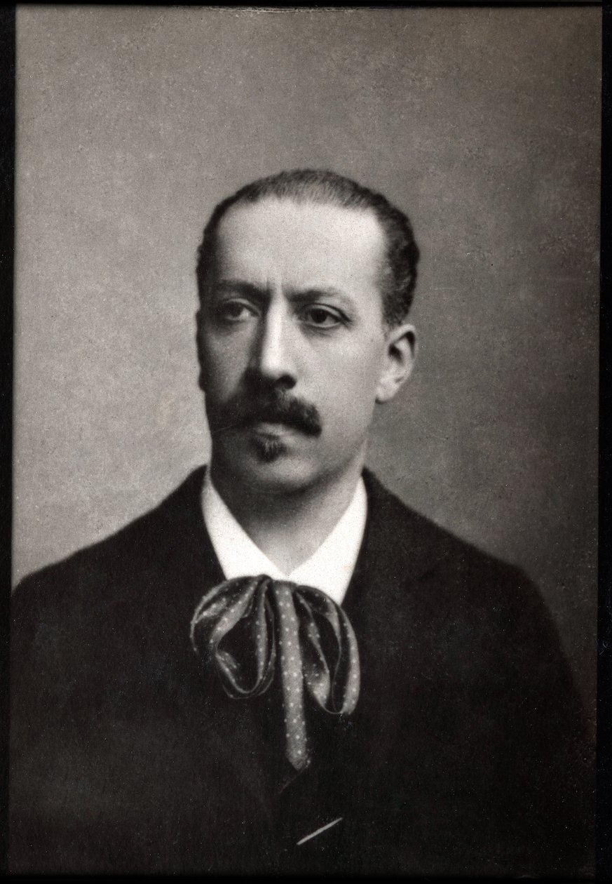 Portrét Charlese Marie Jean Albert Widor (1844-1937), francouzský varhaník, skladatel a pedagog. od French Photographer