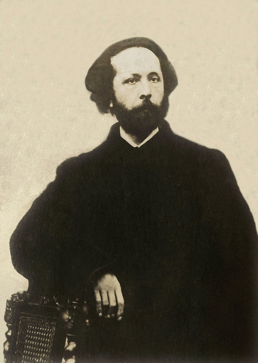 Portrét Edouarda Lala (1823-1892), francouzského skladatele. Fotografie, konec 19. století, Paříž. od French Photographer