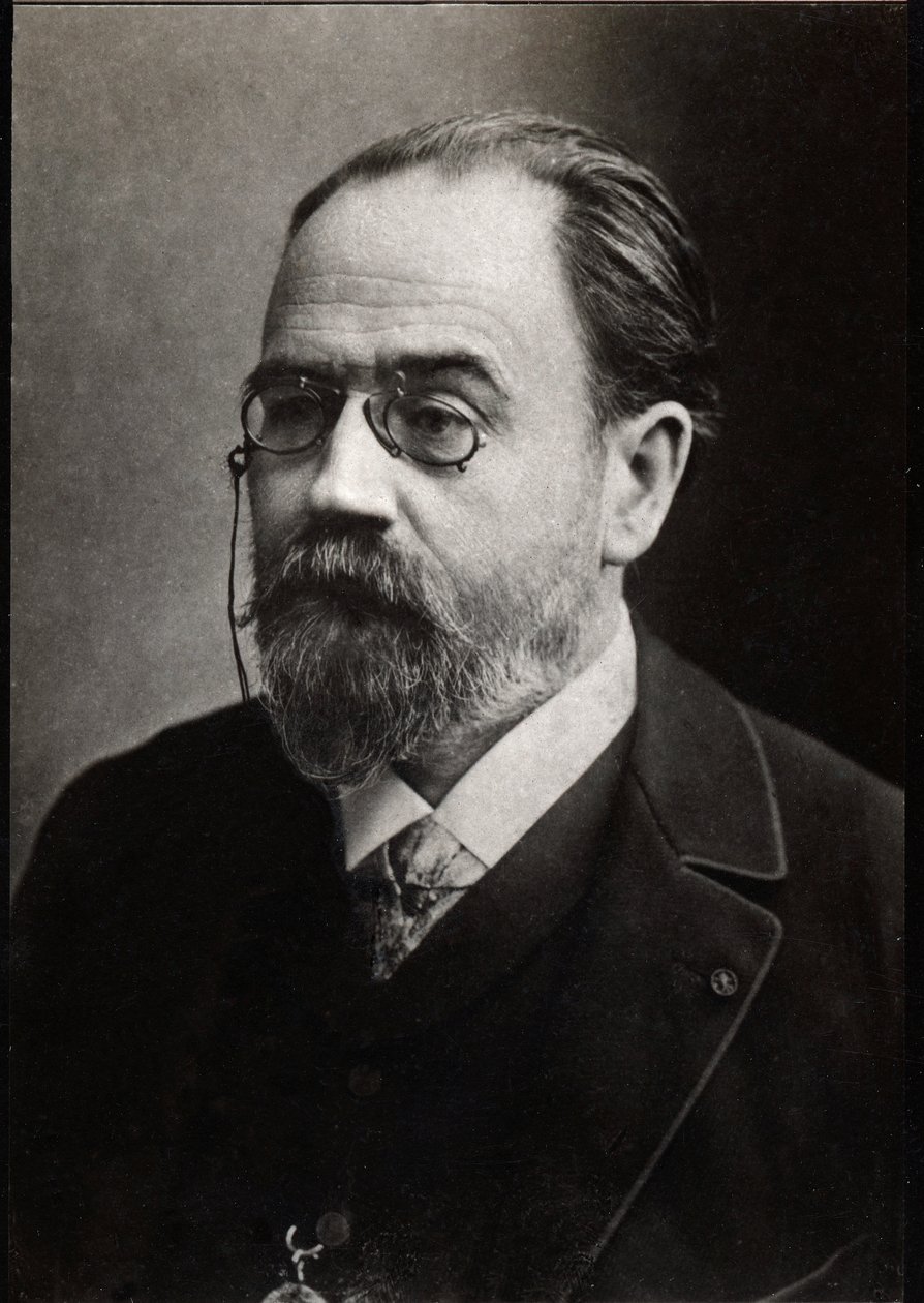 Portrét Emila Zoly (1840-1902), francouzského spisovatele. od French Photographer