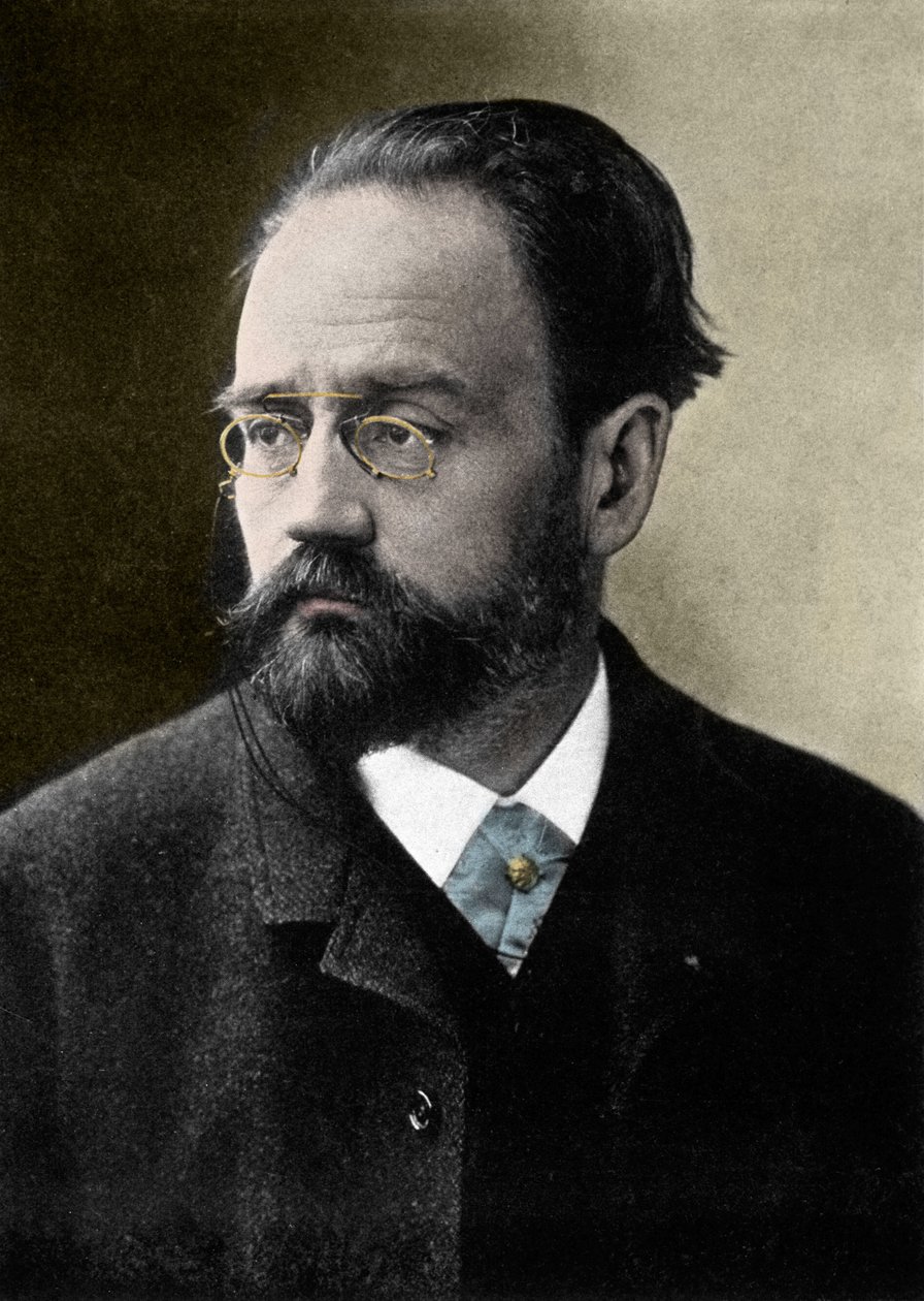 Portrét Emila Zoly (1840-1902), francouzského spisovatele. od French Photographer