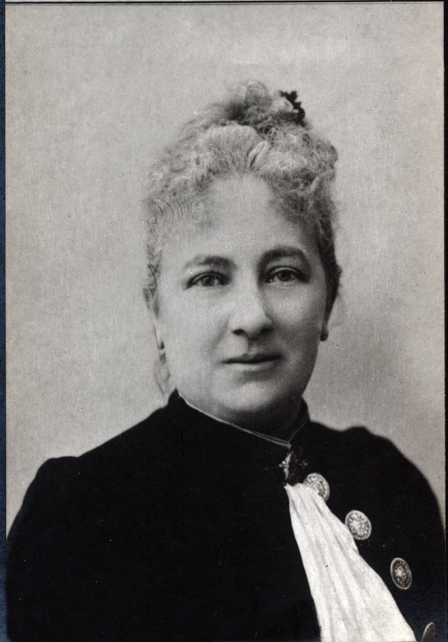 Portrét Juliette Adamové (1836-1936), francouzské spisovatelky a feministky. od French Photographer