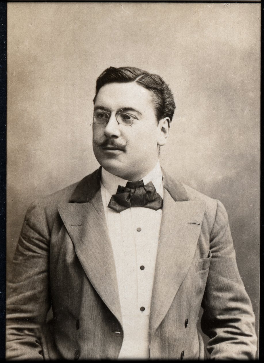 Portrét Leona Xanrofa (1867-1953), francouzského dramatika a skladatele. od French Photographer