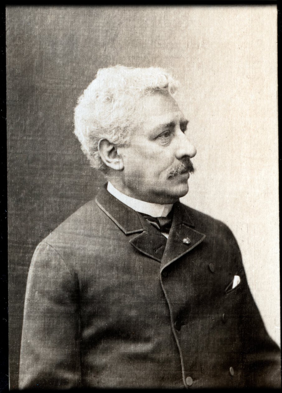Portrét Oliviera Metra (1830-1889), francouzského dirigenta a skladatele. od French Photographer