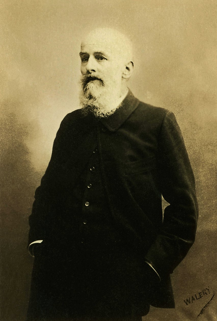 Portrét Paula Alberta Bartholoma (1848-1928), francouzského malíře, sochaře od French Photographer