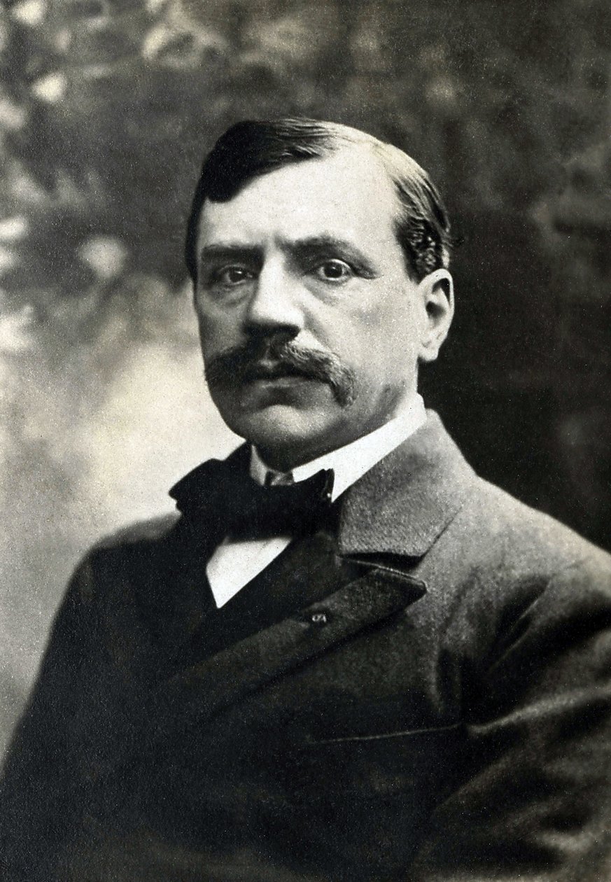 Portrét Paula Bourgeta (1852-1935), francouzského spisovatele od French Photographer