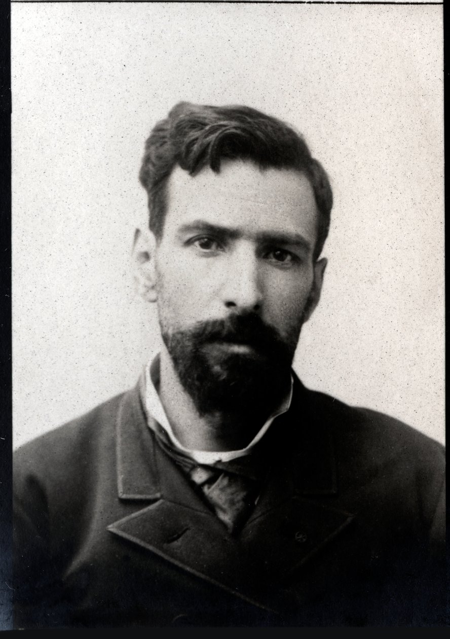 Portrét Pietra Paola Savorgnana di Brazza (1852-1905), francouzsko-italského cestovatele. od French Photographer