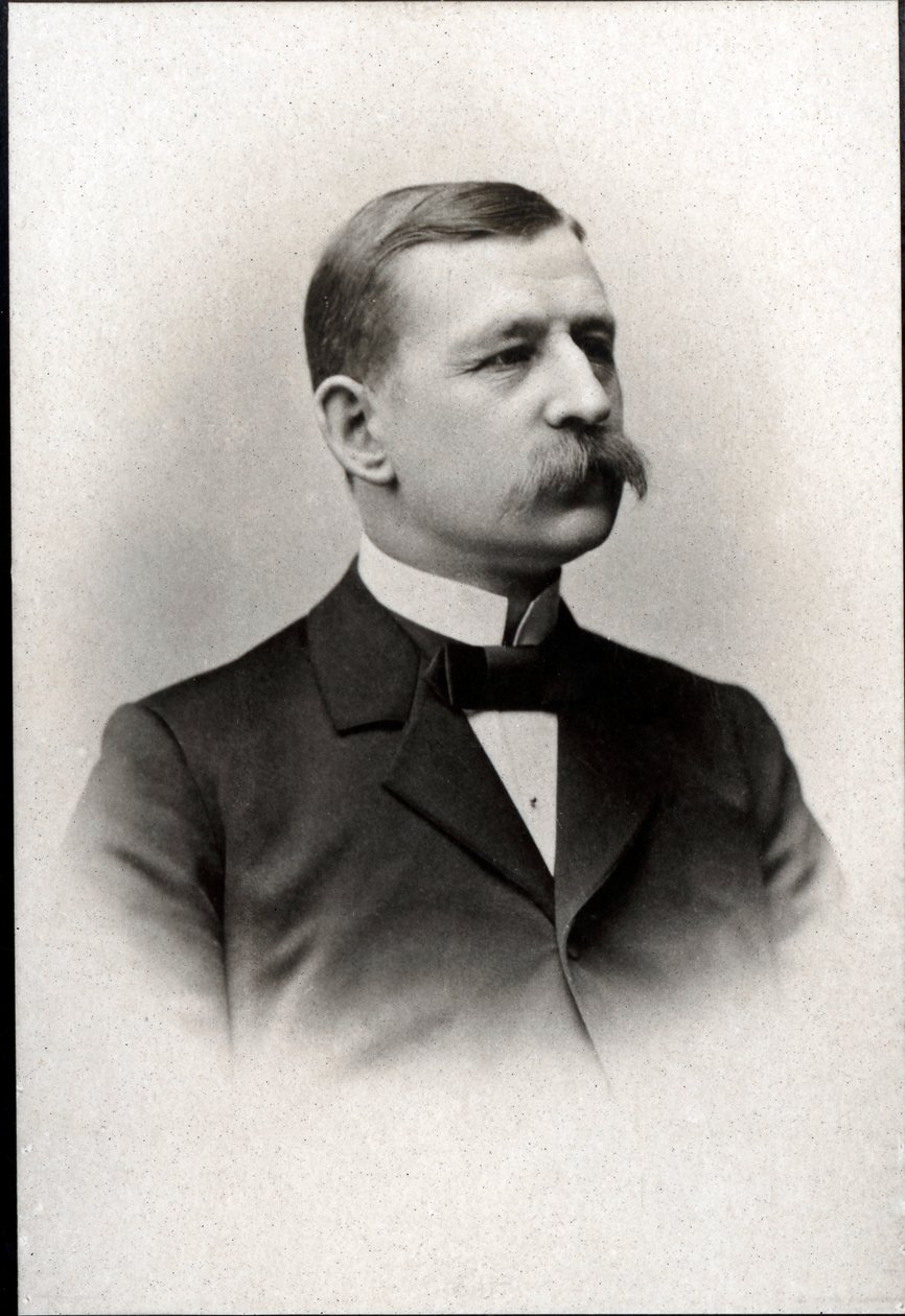 Portrét Salomona Augusta Andreeho (1854-1897), švédského inženýra, fyzika, aeronauta a polárníka. od French Photographer