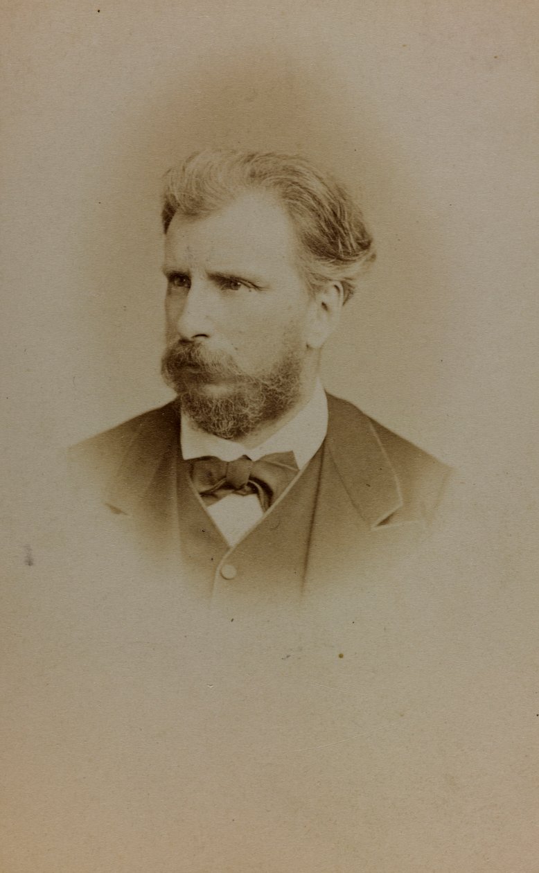 Portrét Williama Bouguereaua, francouzského malíře; vizitka (černobílá fotografie) od French Photographer