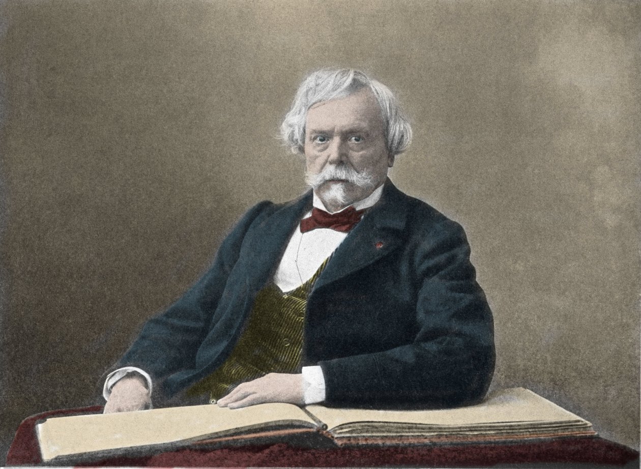 Portrét spisovatele Edmonda de Goncourt (1822-1896) Fotografie z konce 19. od French Photographer