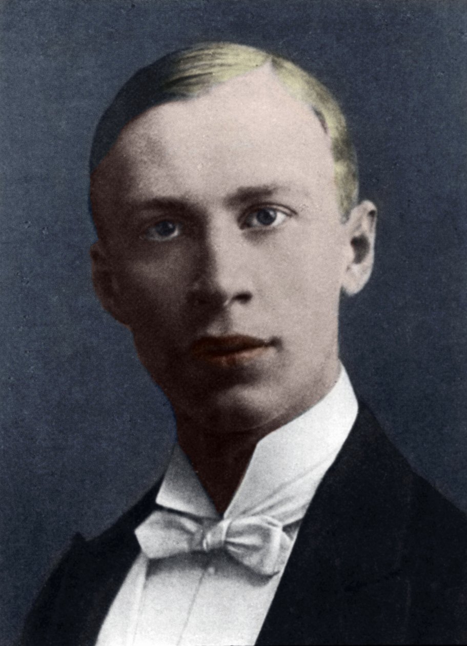 Serge Prokofjev (ručně kolorovaná fotografie) od French Photographer