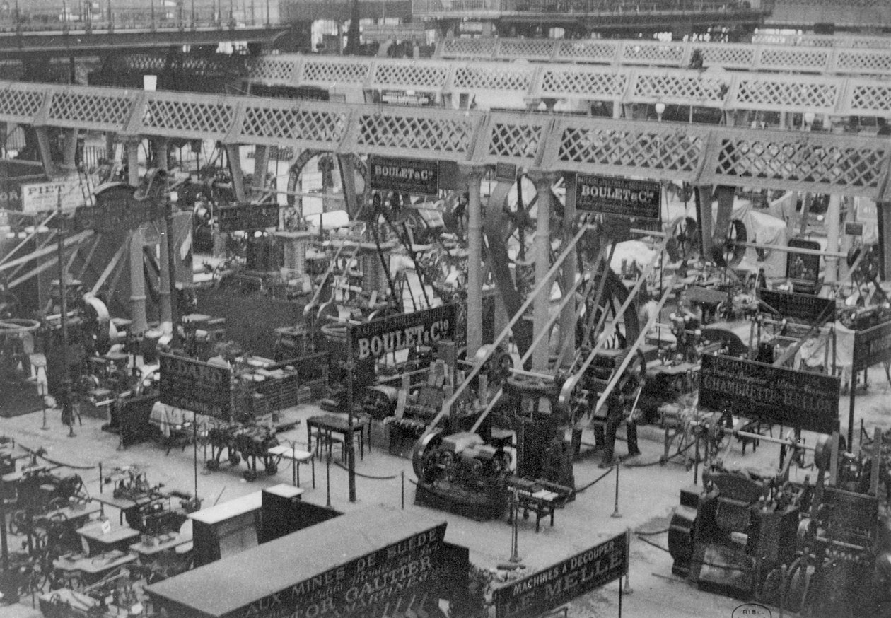Galerie des Machines na výstavě Universelle v roce 1889 od French Photographer