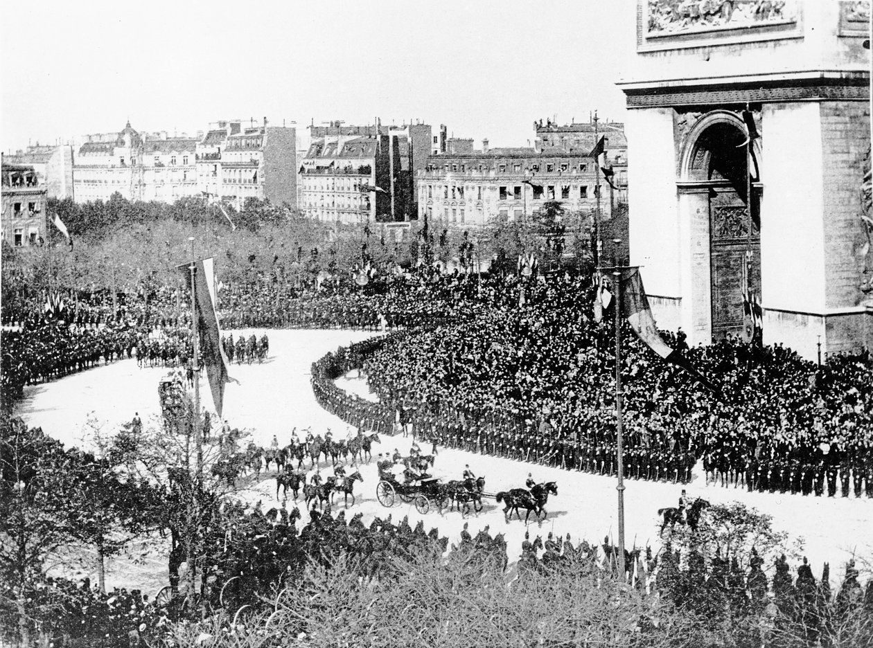 Návštěva cara Nicholase II v Paříži, 1896 od French Photographer