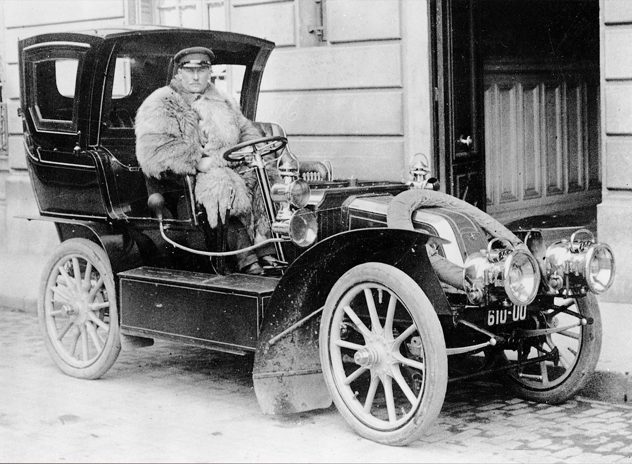 Automobil Vicart, kolem roku 1905 od French Photographer