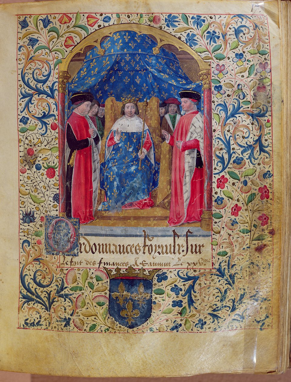 AE 523 Ilustrace z Livre Ferre z Cour des Comptes od French School