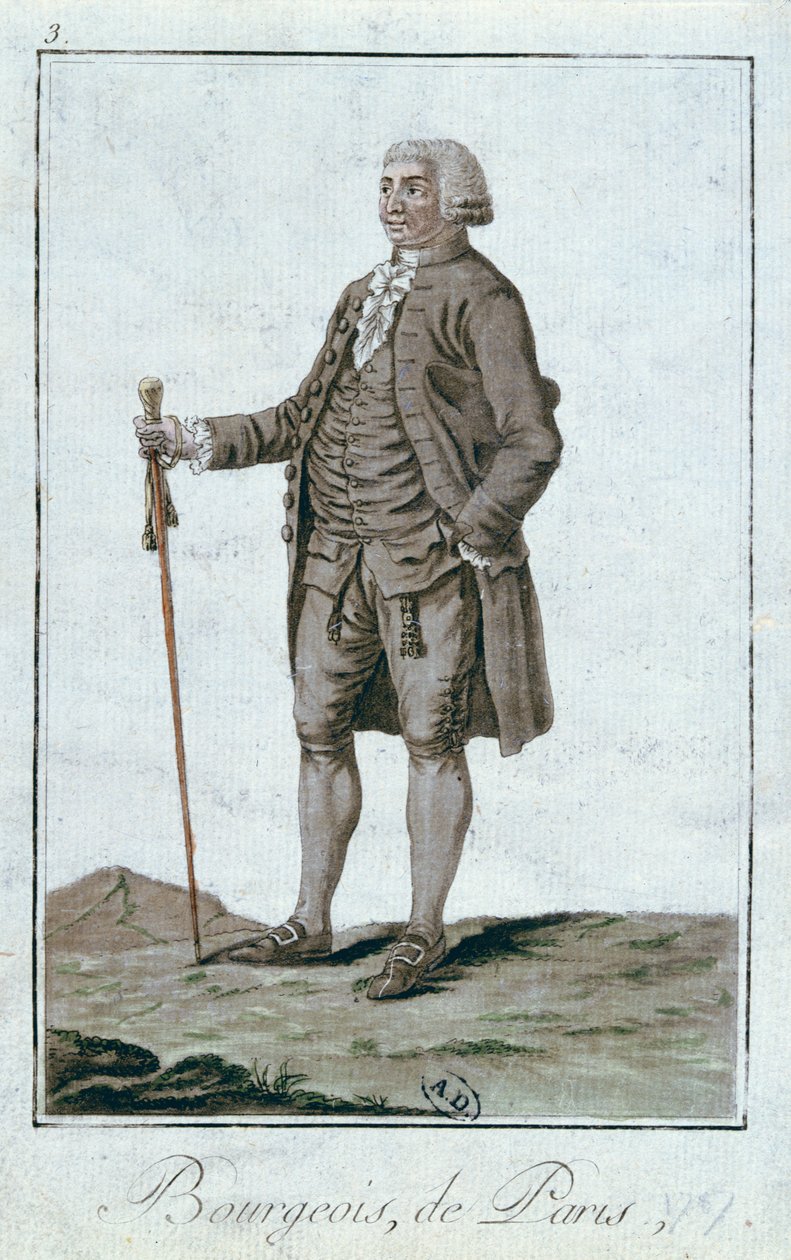 Buržoazní z Paříže, 1787 od French School