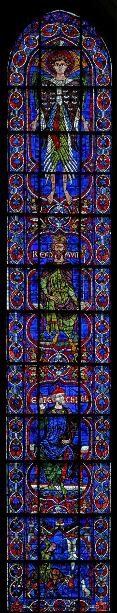 Cherubín, David, Ezekiel a dárci řezníci (w103) od French School