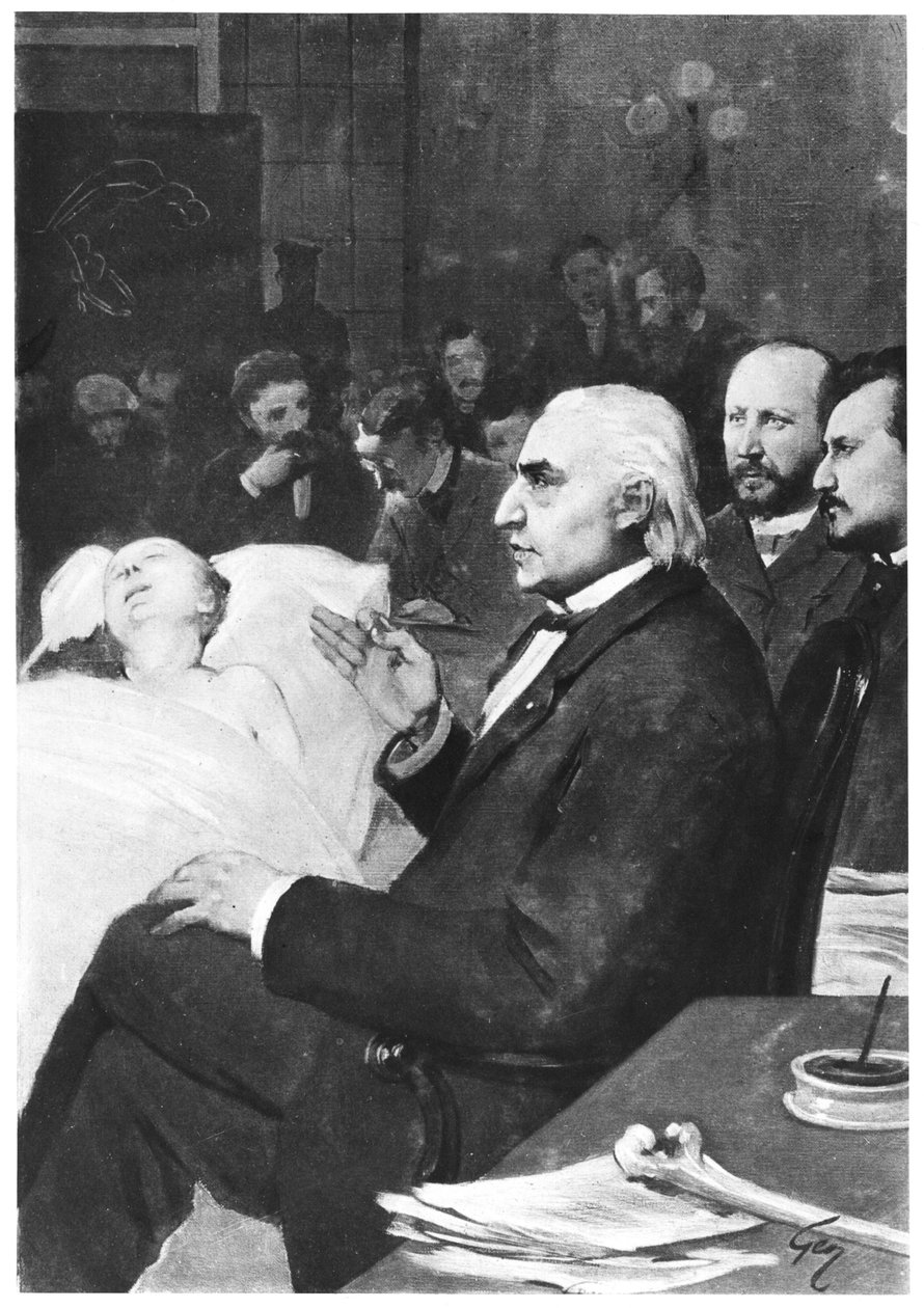Klinická lekce s doktorem Jeanem Martinem Charcotem (1825-93) v Salpetriere od French School
