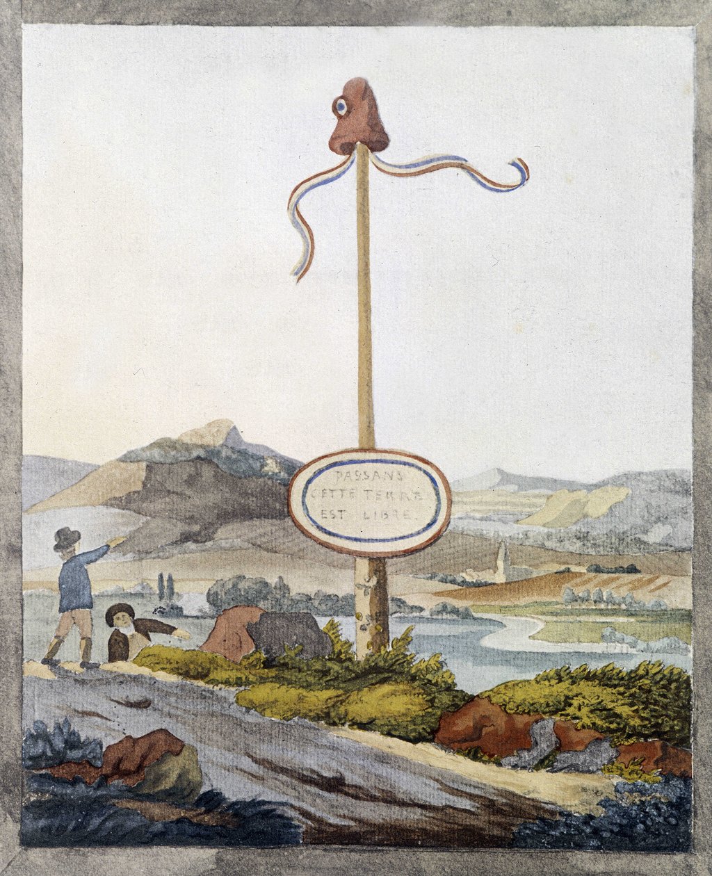 Francouzská hranice v době revoluce roku 1789: „Cestující, tato země je volná““ od French School