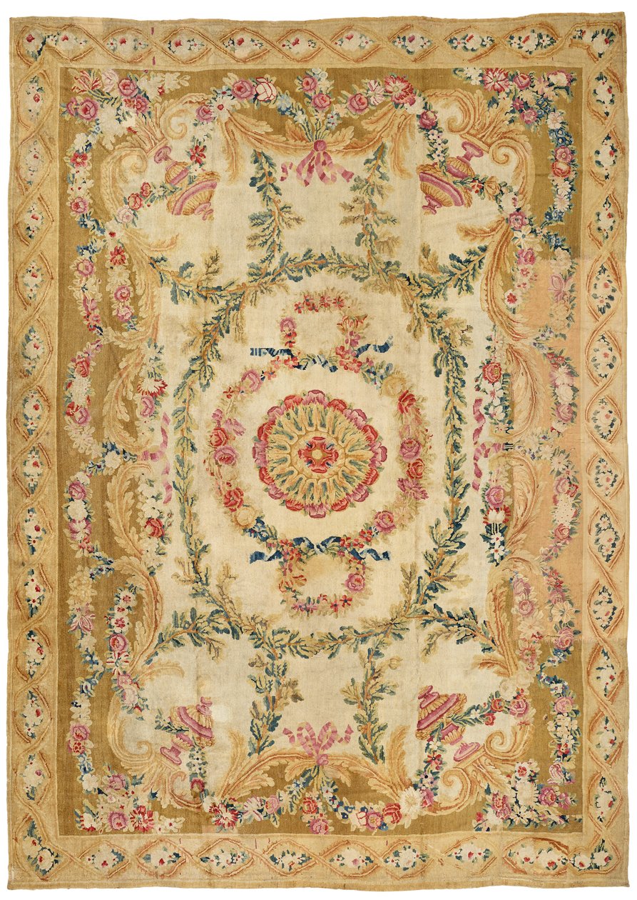 Aubussonský koberec s vlasem Ludvíka XVI., Francie, konec 18. století (textil) od French School