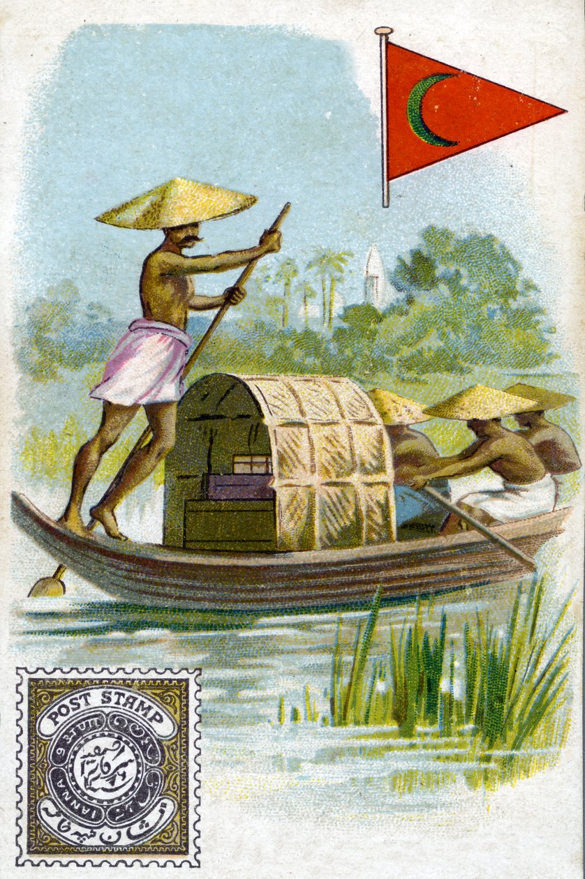 Pošťák na indické náhorní plošině Deccan, konec 19. století od French School
