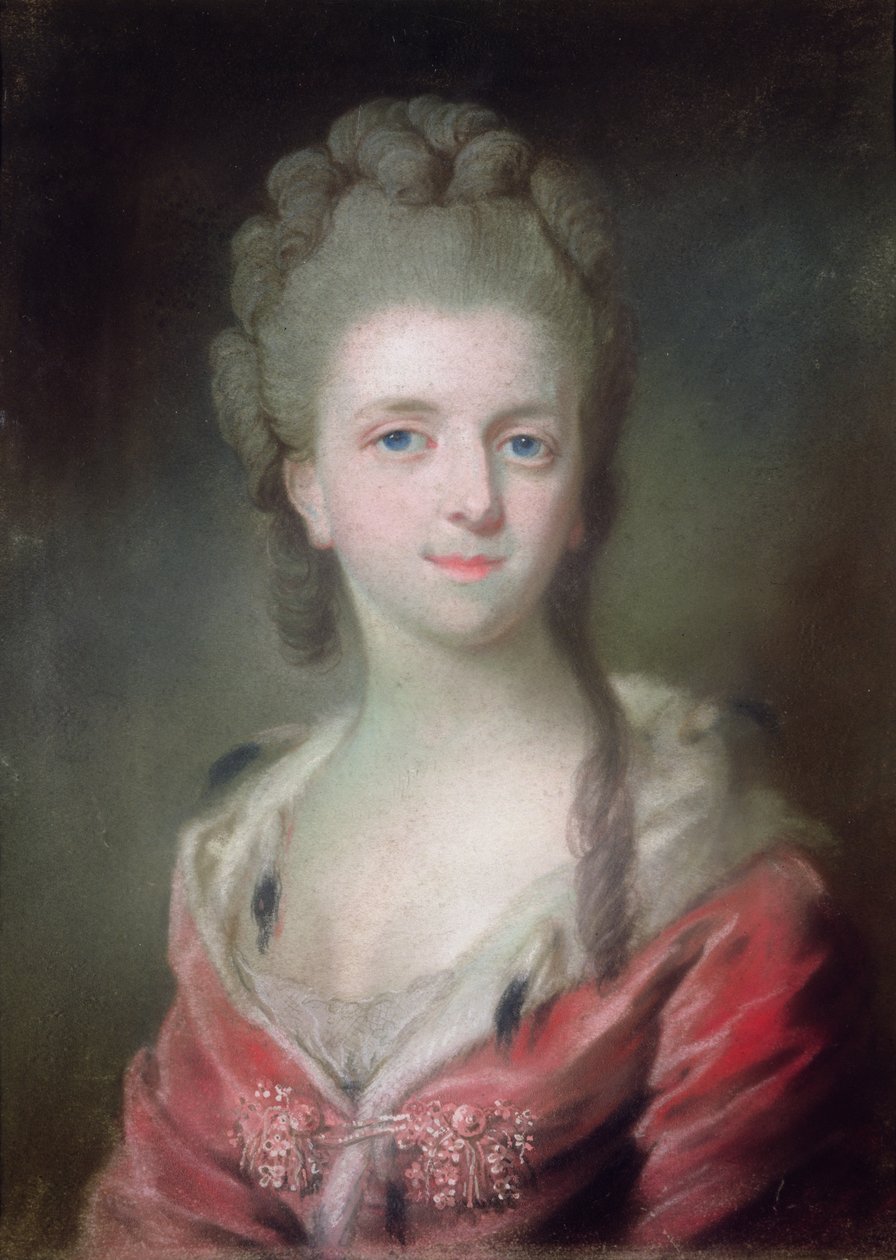 Princezna z rodu Bourbonů (pastel na papíře) od French School