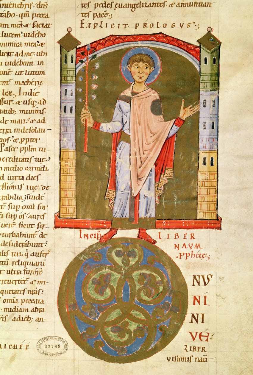 Prorok, z Bible Saint-Andre aux-Bois od French School