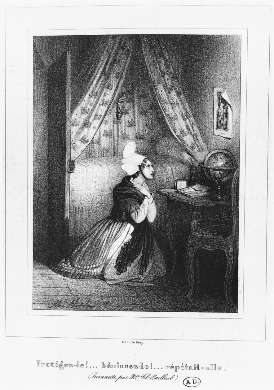 Mladá žena z Normandie, kolem 1830-40 od French School