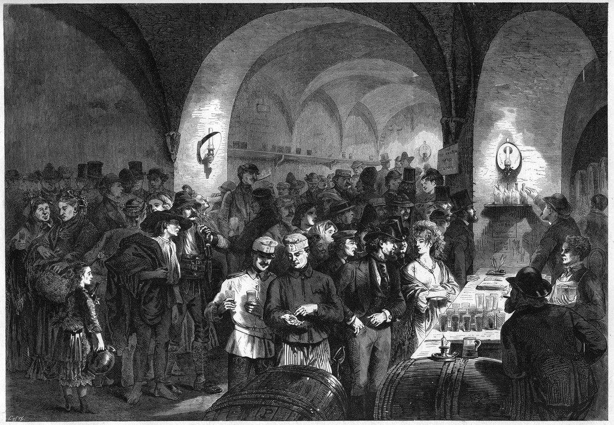 Kavárna se nachází ve sklepení paláce Esterhazy (Esterhazy Keller) ve Vídni v Rakousku od French School