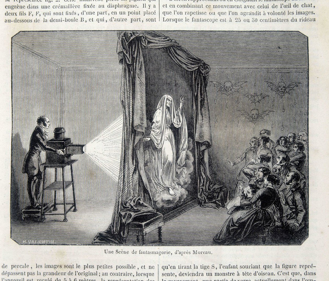 Fantasmagorie scéna promítáním - v „“ Malebném obchodě““ od French School