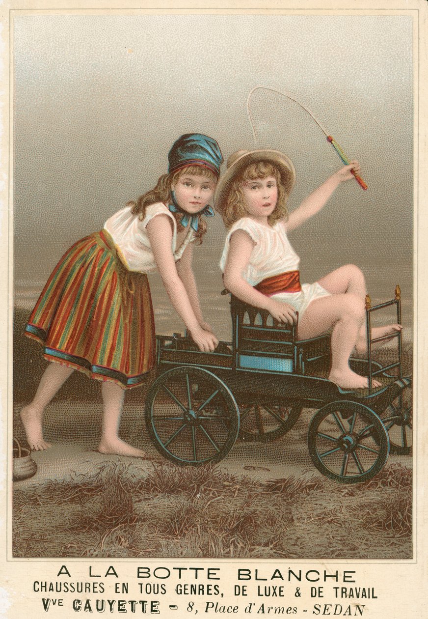 A la Botte Blanche Francouzská reklama na boty (chromolit) od French School