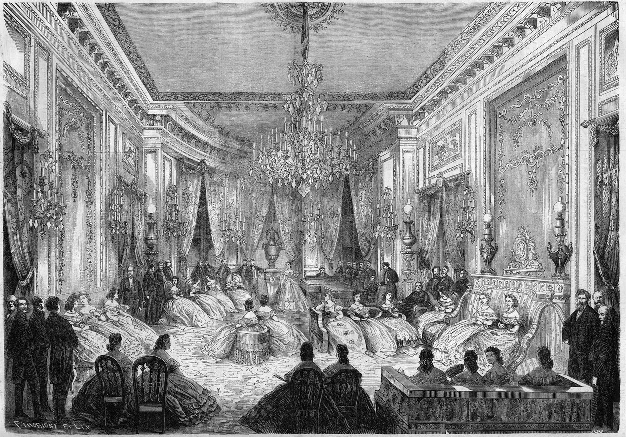 Hudební večer pořádaný princeznou Mathilde Bonaparte (1820-1904) od French School