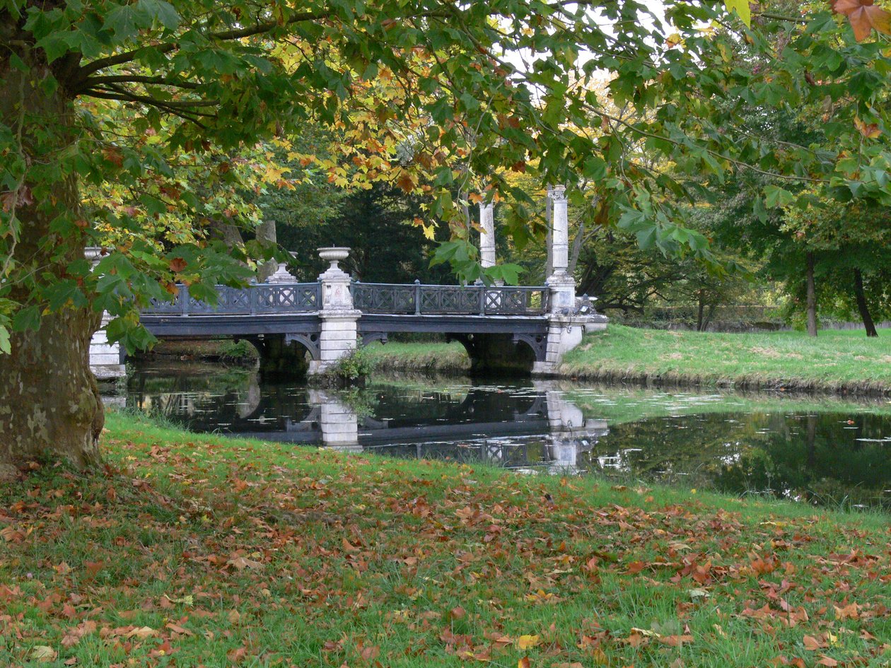 Pohled na most Anglických zahrad, Le Pont des Grandes Homms od French School