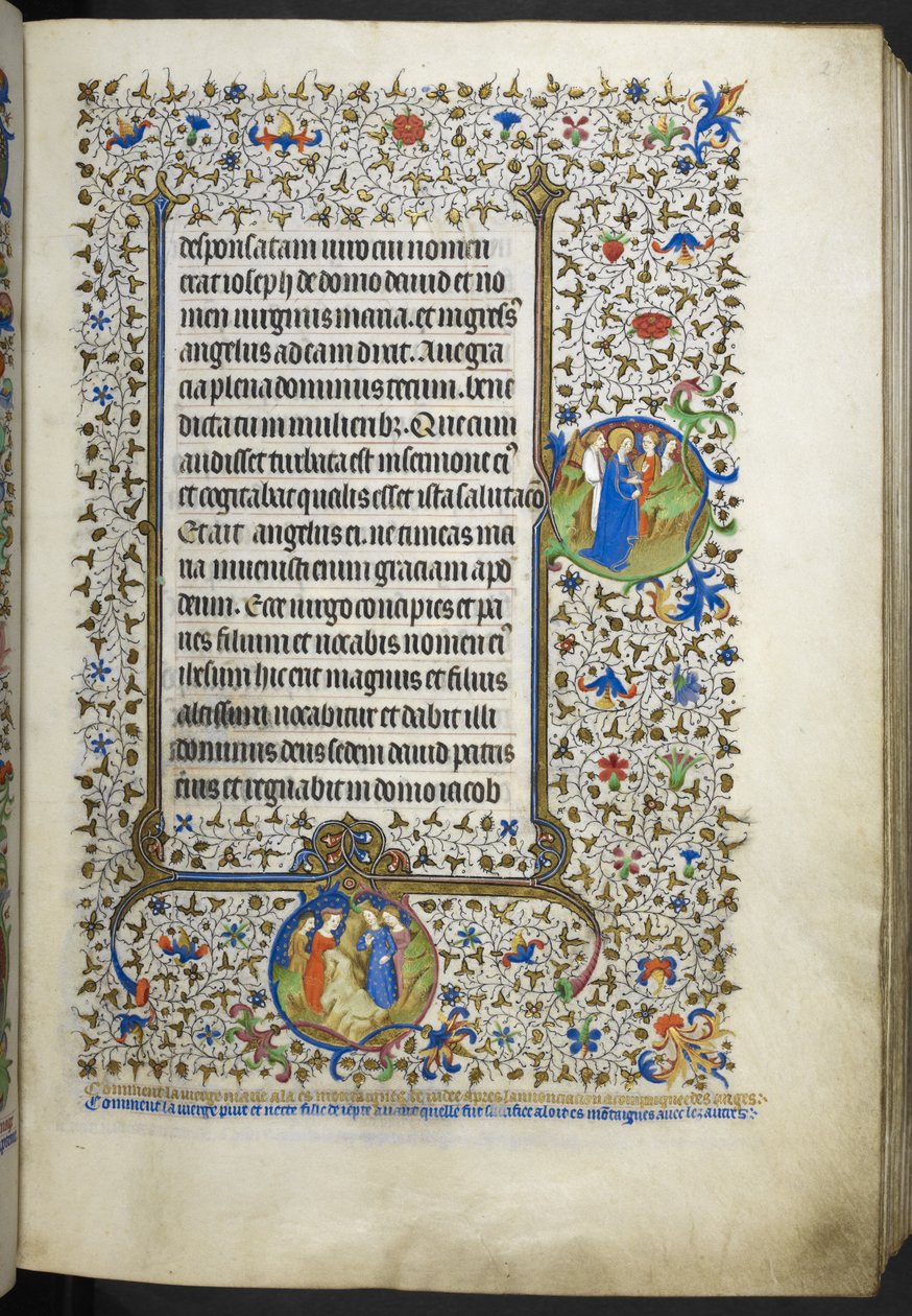 Přidat Ms 18850 f.21r Book of Hours (The Bedford Hours) c.1410-30 (inkoust, barva a zlato na pergamenu) od French School