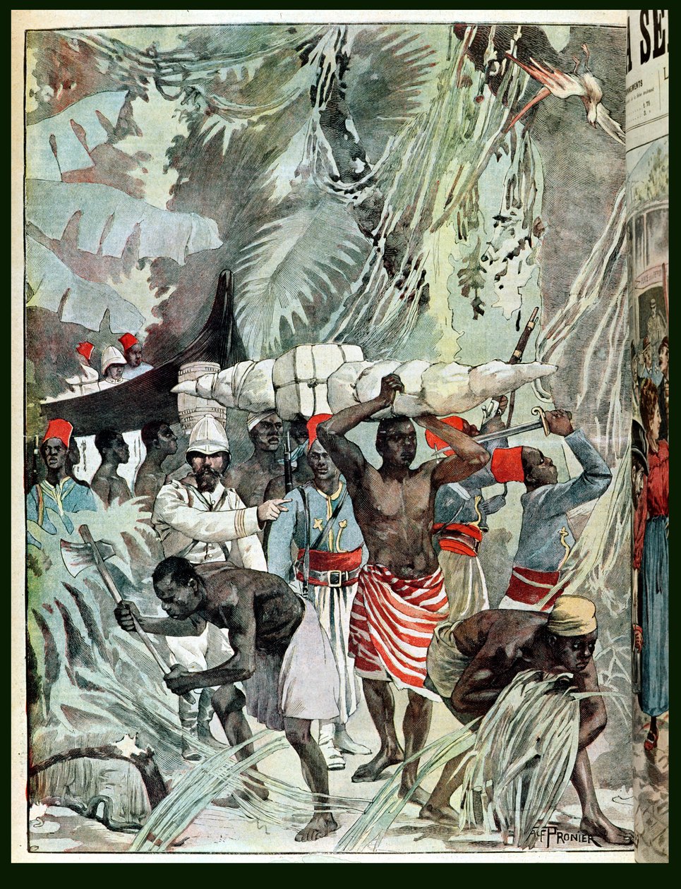 Postup Marchandovy misie do Panenského deštného pralesa, 1898 od French School