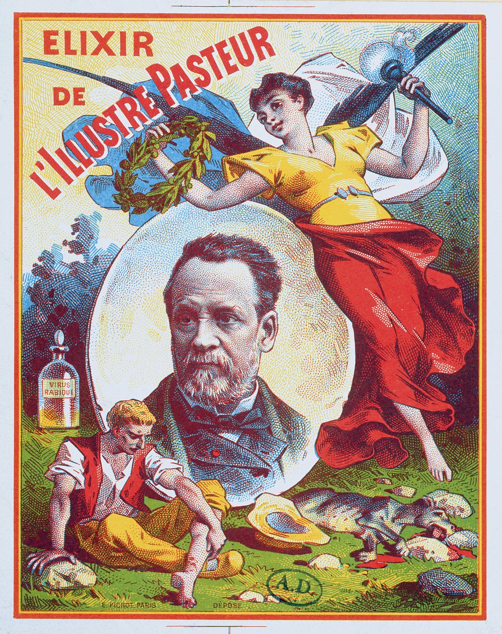 Reklama na Elixír slavného pastora, 1900 od French School
