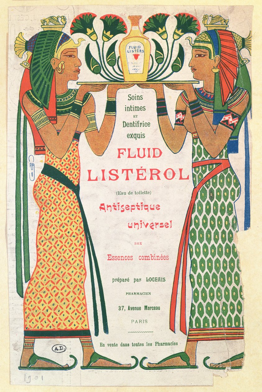 Reklama na Fluid Listerol, 1901 od French School