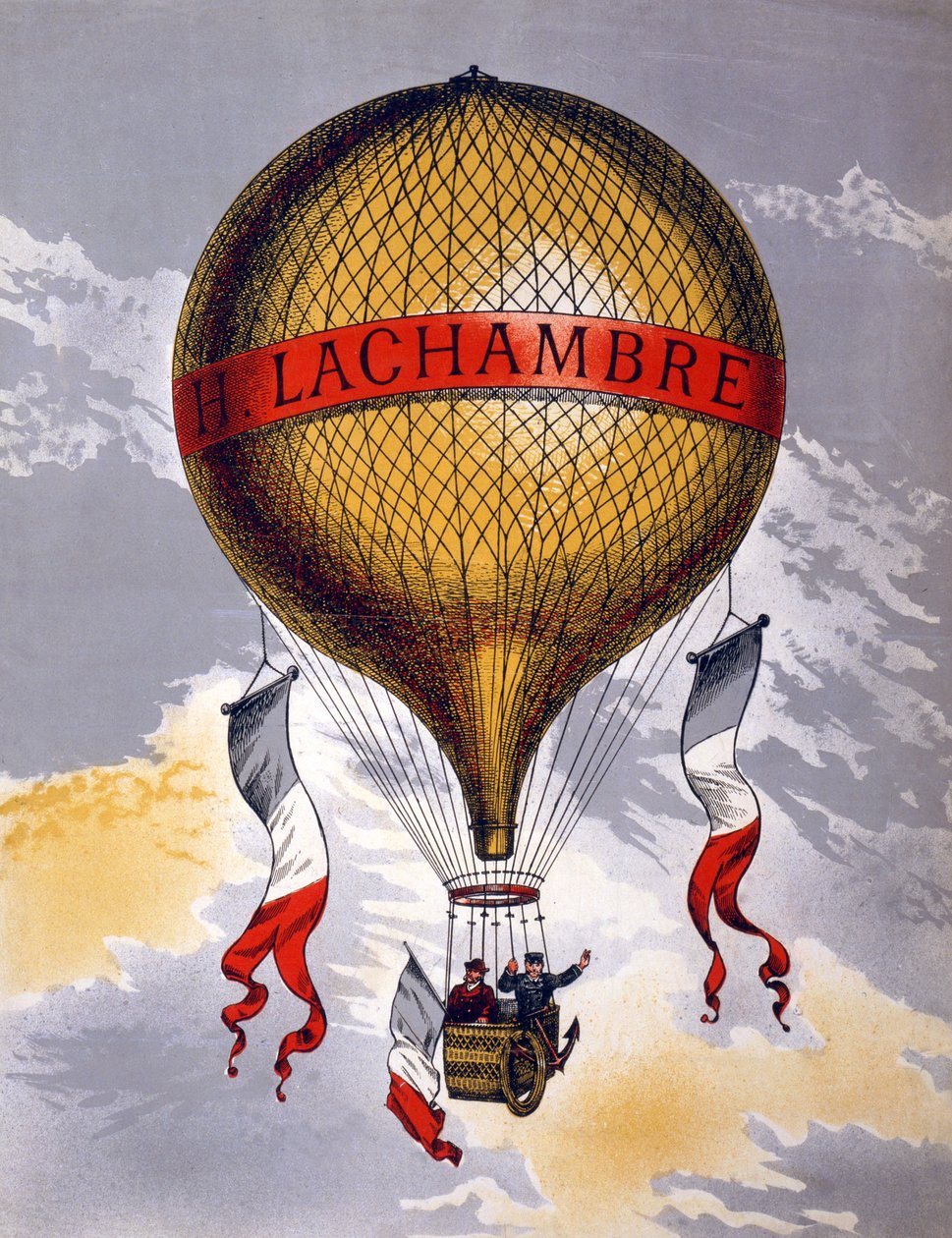 Reklama na balóny vyrobené H. Lachambre, 1880-1900 od French School
